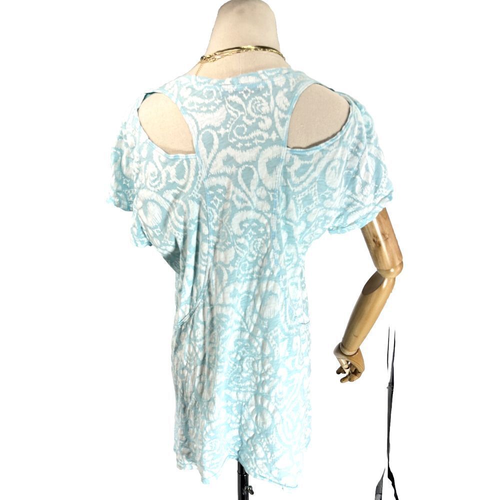 Fresh Produce Cut Out Back Shoulders Top Wander Twin Short‎ Sleeves Size XL